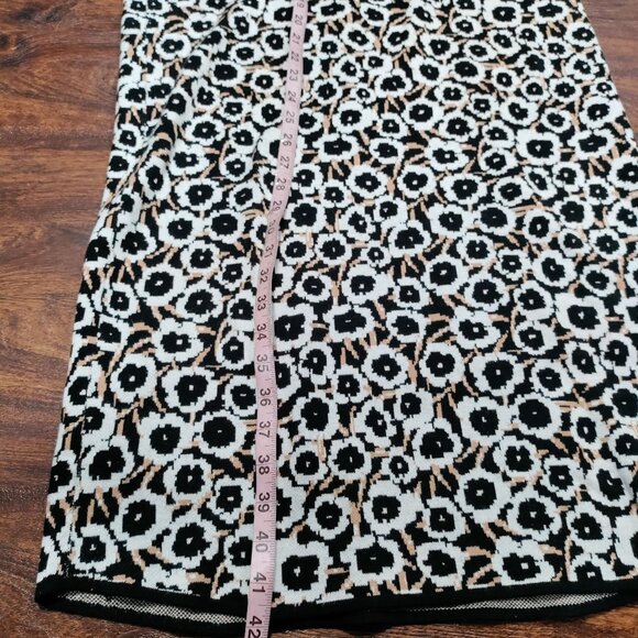 Diane Von Furstenberg Halter Tie Neck Neutral Poppy Sweater Knit Midi Dress M - Picture 13 of 14